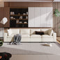 Upholstered Modular Sofa with  with Storage Space, USB Charge - Lorena Segura Design