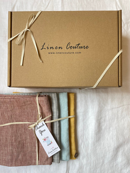 Plum linen waffle towel - Lorena Segura Design
