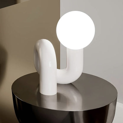 Modern Spiral Bedside Table Lamp - Quirky Whimsical Desk Lamp - Lorena Segura Design
