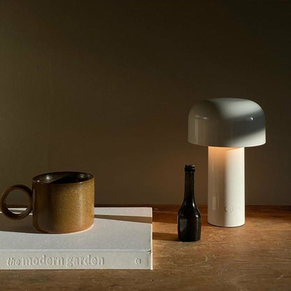Mushroom Beside Lamp - Bellhop Portable LED Table Lamp - Lorena Segura Design