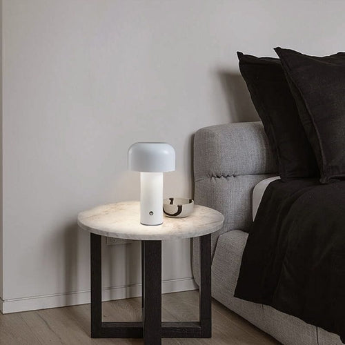 Mushroom Beside Lamp - Bellhop Portable LED Table Lamp - Lorena Segura Design Lorena Segura Design