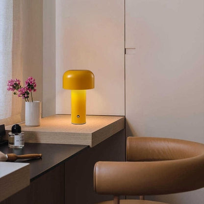 Mushroom Beside Lamp - Bellhop Portable LED Table Lamp - Lorena Segura Design