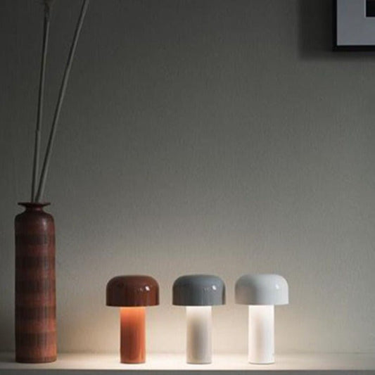 Mushroom Beside Lamp - Bellhop Portable LED Table Lamp - Lorena Segura Design Lorena Segura Design