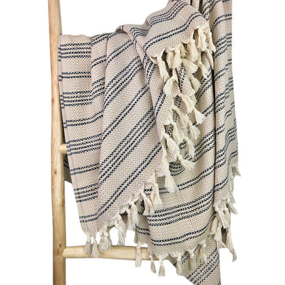 Woven Stripe Turkish Throw - Lorena Segura Design