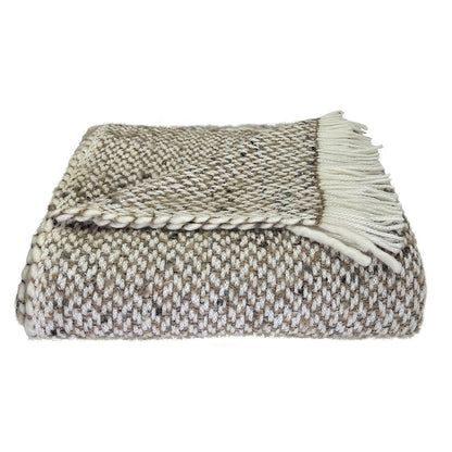 Chunky Camel Weave Alpaca Throw - Lorena Segura Design